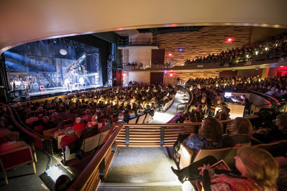 view of stage during production of broadway show rent